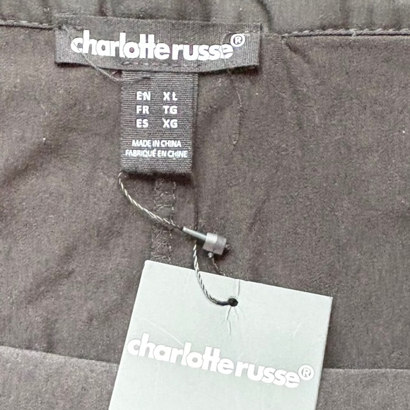 NWT Charlotte Russe Black Pleated Skort Sz S - Y2K Trendsetter - Picture 7 of 13